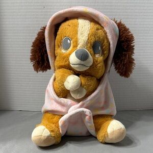 Disney Parks Babies Lady Dog Plush Pink Blanket Pouch From Lady and The Tramp